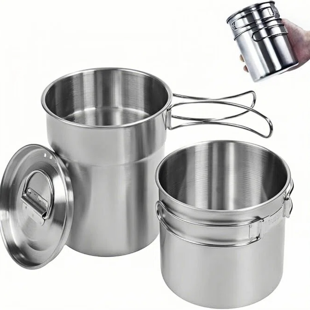 Camping Cooking Gear - Foldable Camping Cups Mugs Camping Pot
