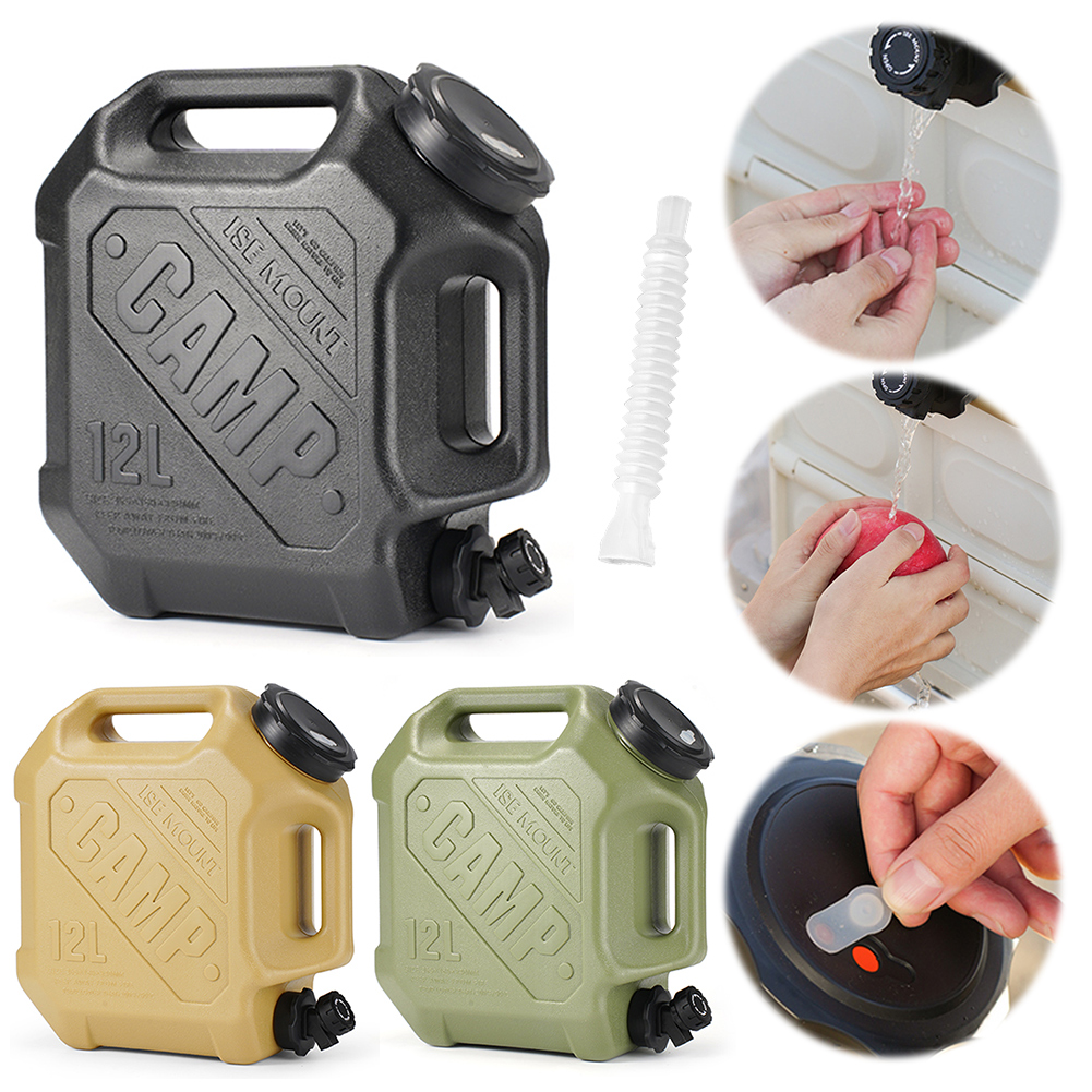 Camping Cooking Gear - 12L Camping Water Jug with Spigot
