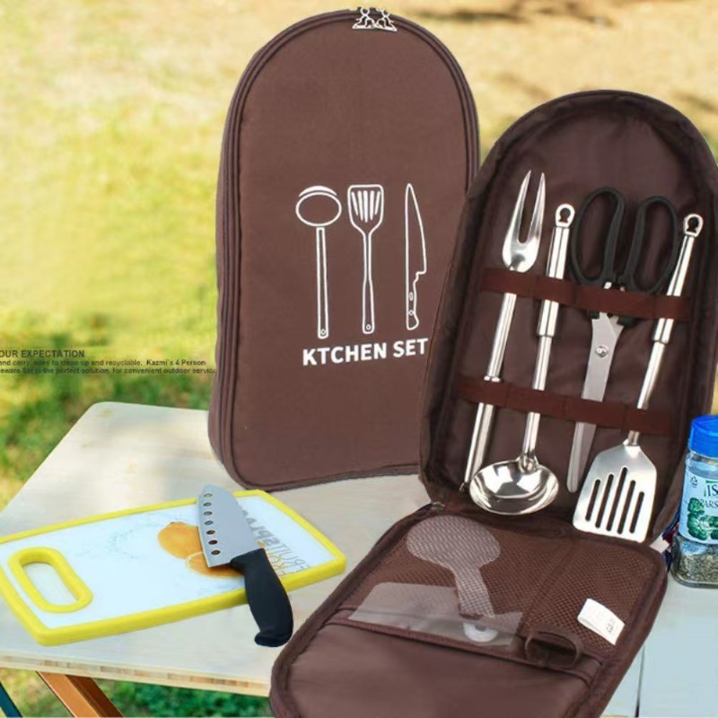 Camping Travel Cooking Utensil - đánh giá và giá Camping Cooking Equipment Bag