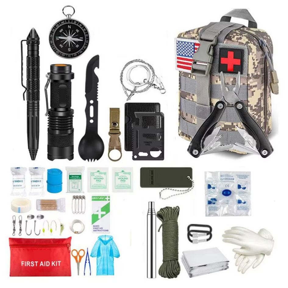 Survival First Aid Kit Surviva - đánh giá và giá Camping Cooking Set With Bag