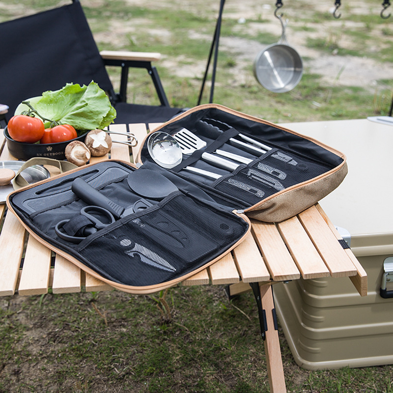8pcs Camping Kitchen Cookware  - đánh giá và giá Camping Cooking Gear