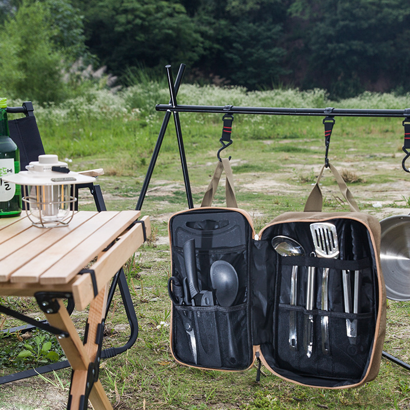 8pcs Camping Kitchen Cookware  - đánh giá và giá Camping Cooking Gear