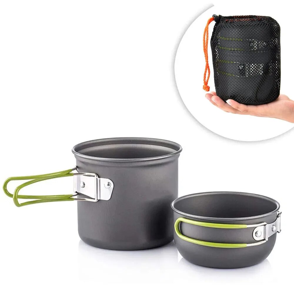 Camping Cookware Mess Kit Ultr - đánh giá và giá Camping Cooking Essentials