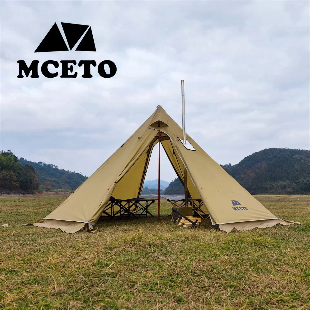 Pyramid Tent Set Outdoor Winte - đánh giá và giá Campfire Cooking In Another World