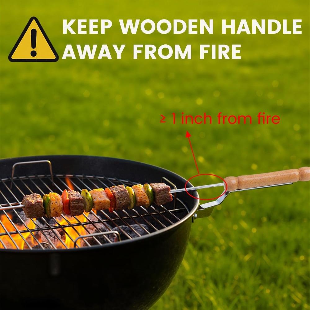 Reusable BBQ Skewers for Grill - đánh giá và giá Camping Cooking Essentials