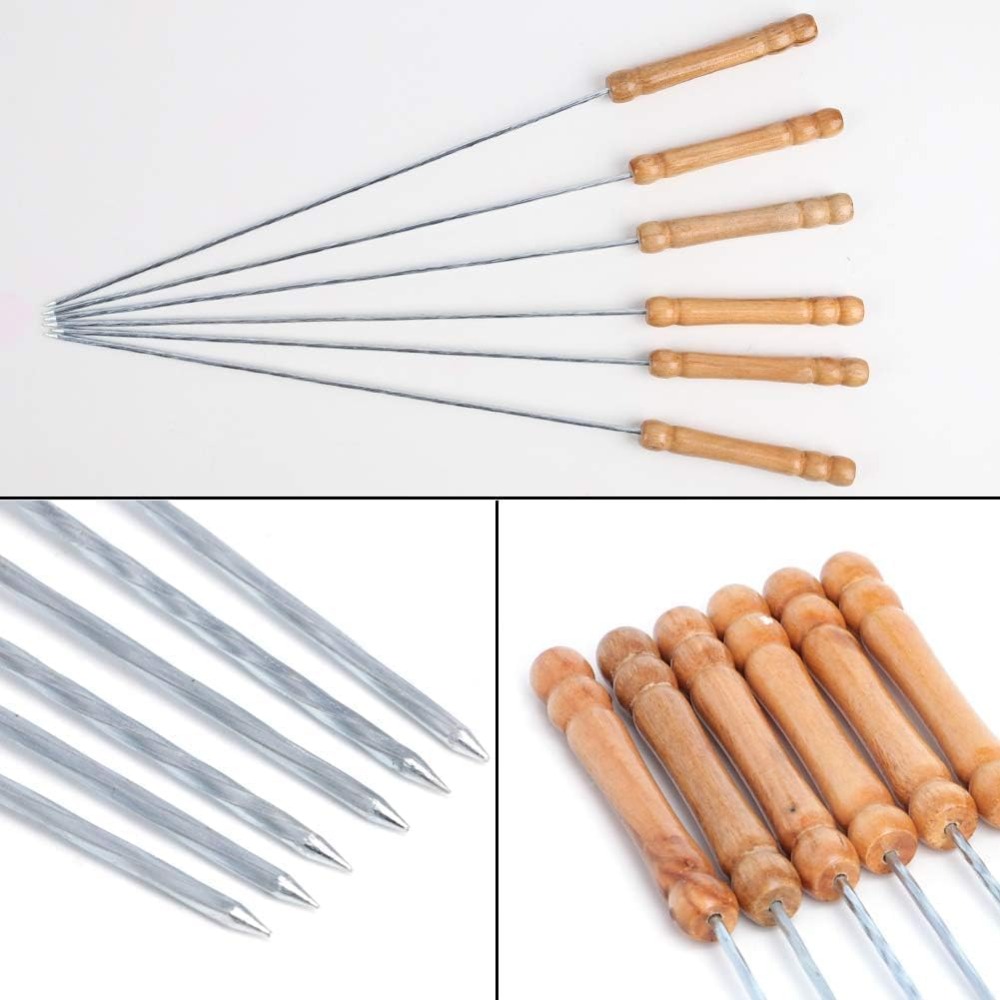 Reusable BBQ Skewers for Grill - đánh giá và giá Camping Cooking Essentials