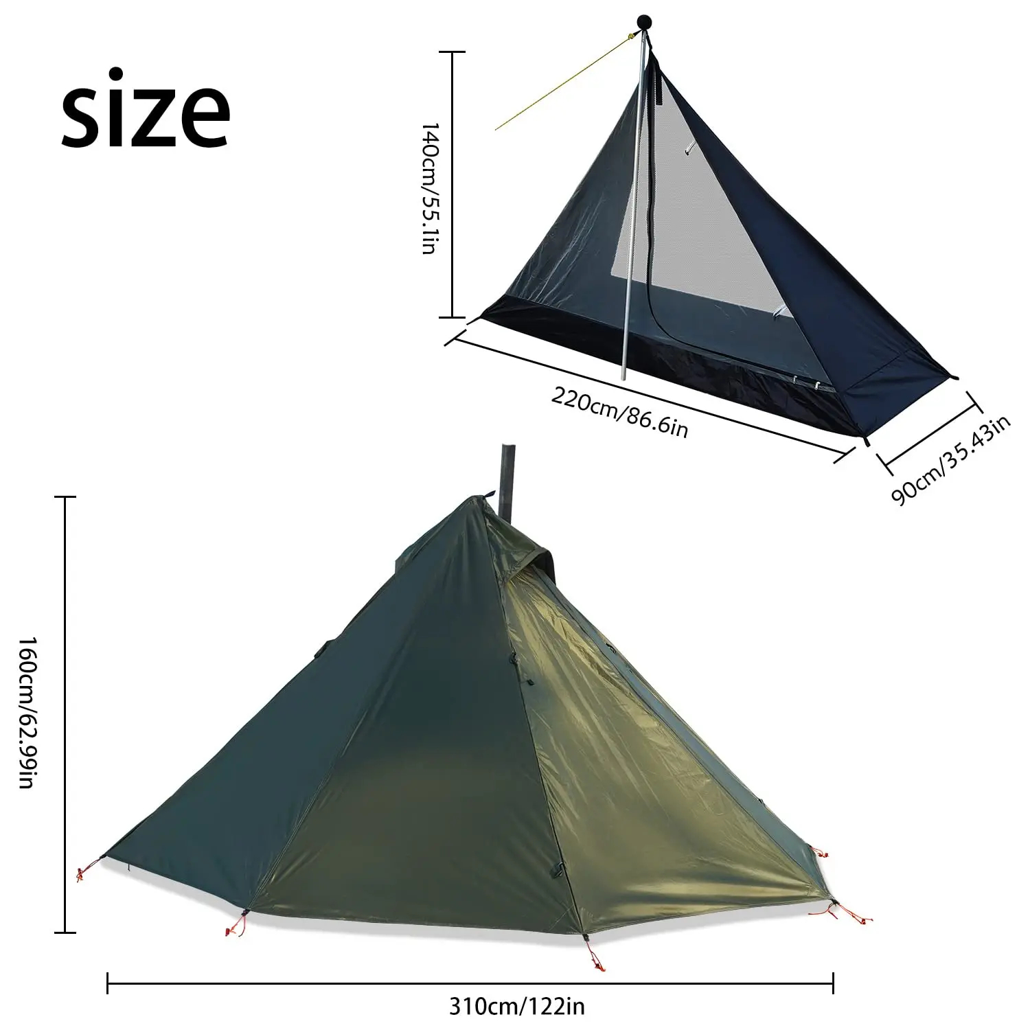 Camping Hot Tent with Chimney  - đánh giá và giá Campfire Cooking In Another World