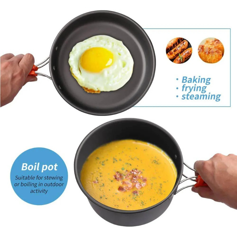 Camping Cooking Set, Outdoor K - đánh giá và giá Camping Cooking Utensil Bag