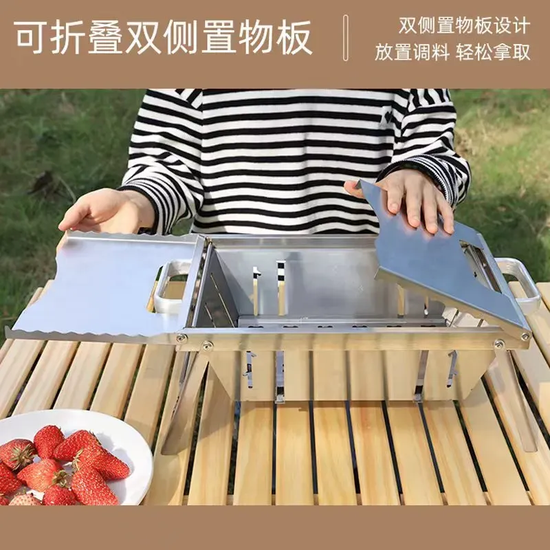 Portable Stainless Steel Charc - đánh giá và giá Camp Grill Portable Folding