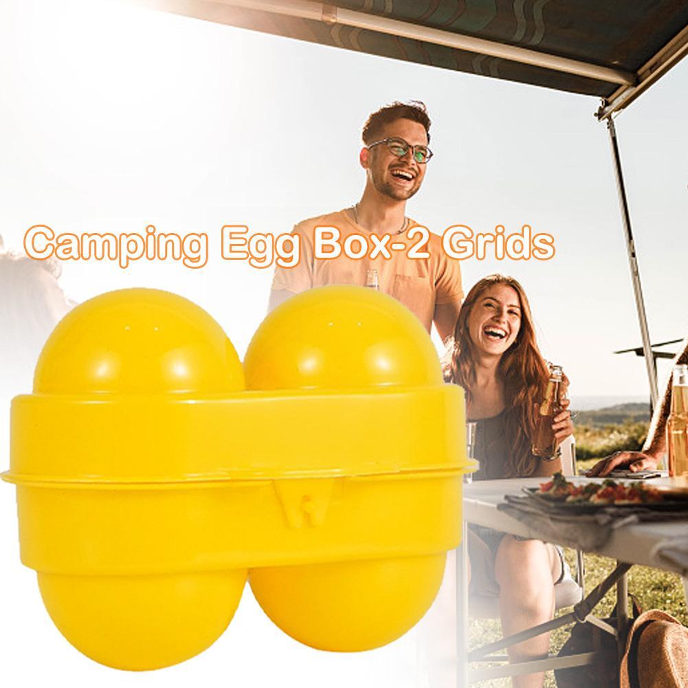 2 Grid Egg Storage Box Contain - đánh giá và giá Camping Cooking Container