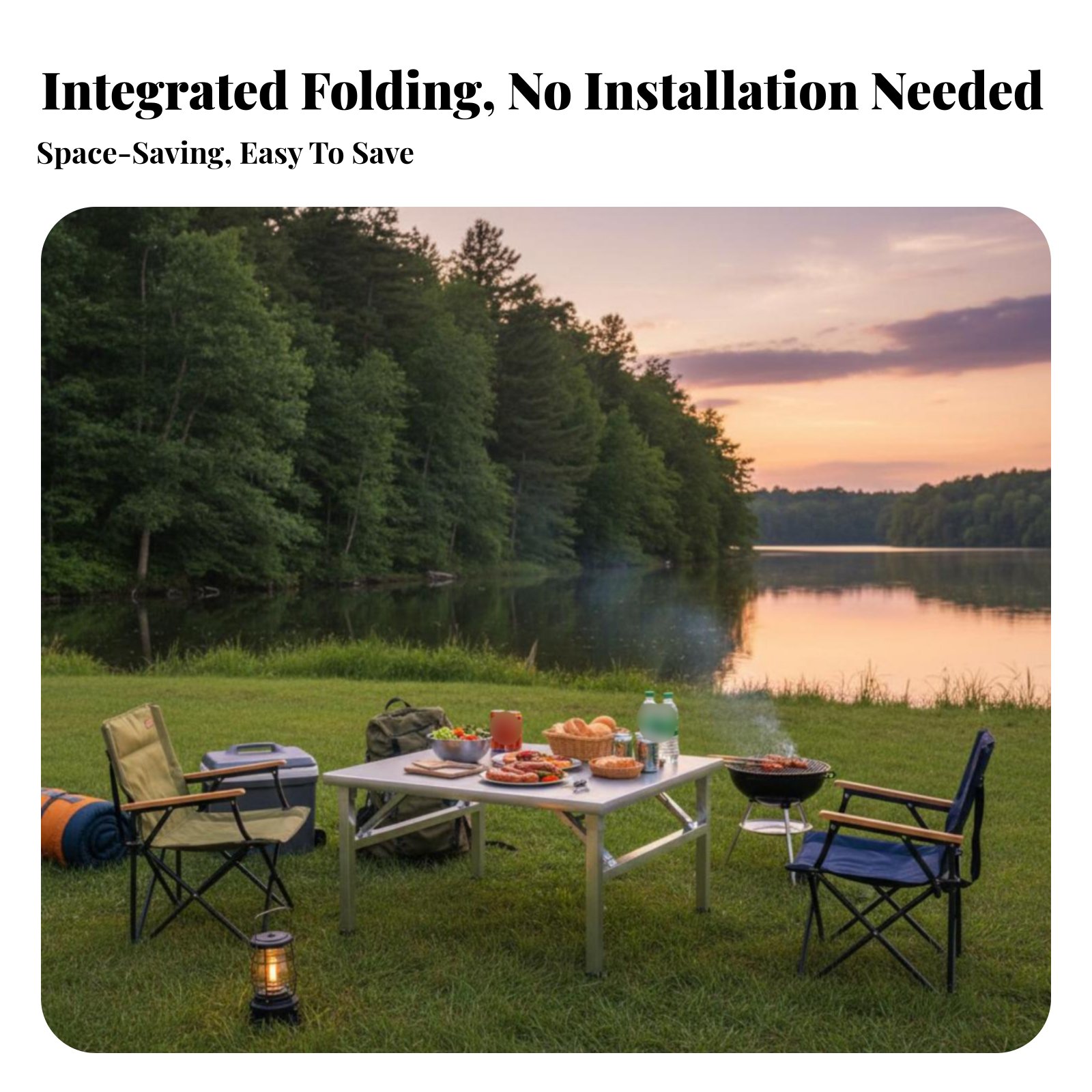 Folding Grill Table Stainless  - đánh giá và giá Camp Grill Portable Folding