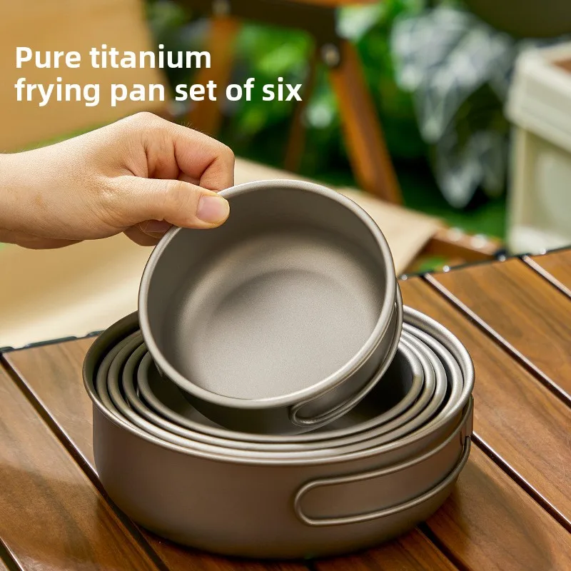 Titanium Outdoor Pot Set Picni - đánh giá và giá Camping Cooking Set With Bag