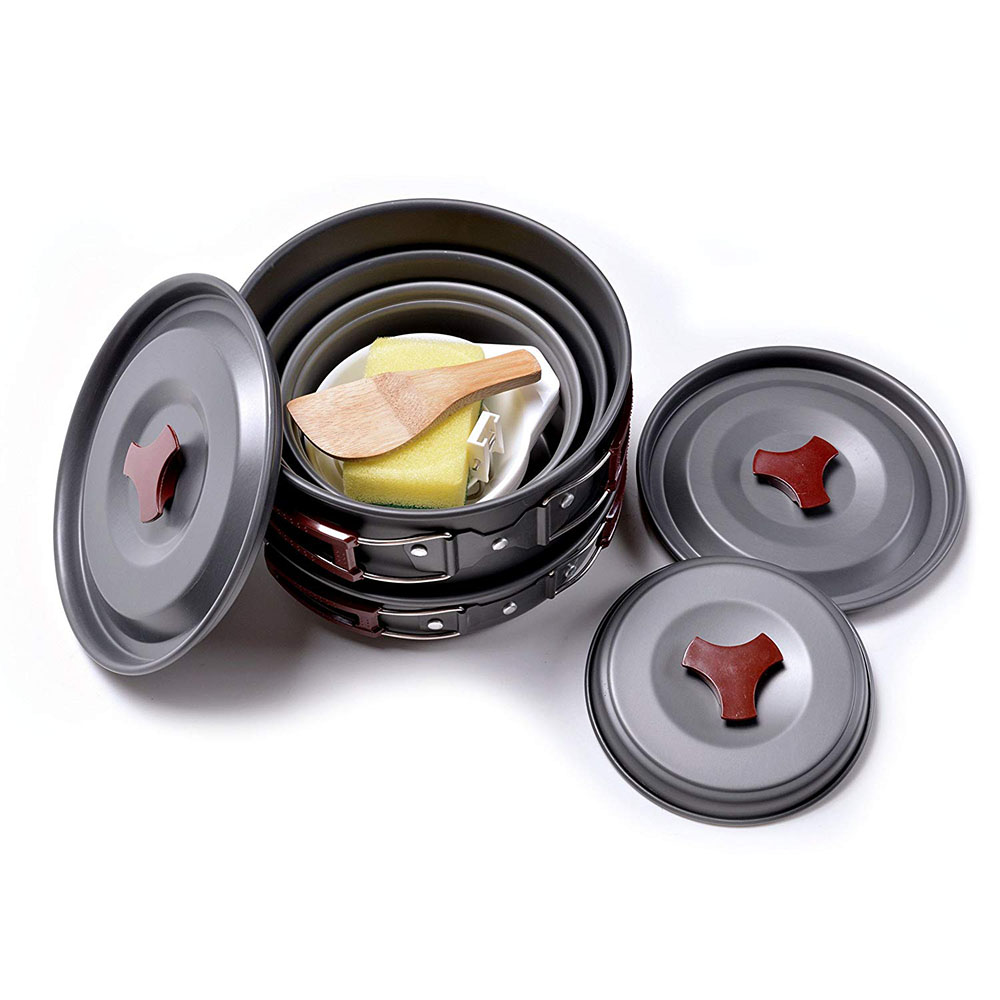 Outdoor Camping Cookware Kit N - đánh giá và giá Camping Cooking Essentials