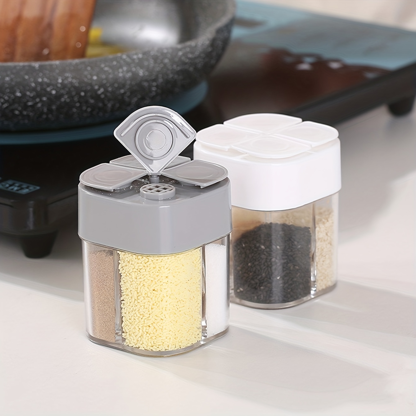 4in1 Camping Seasoning Shaker  - đánh giá và giá Camping Cooking Container